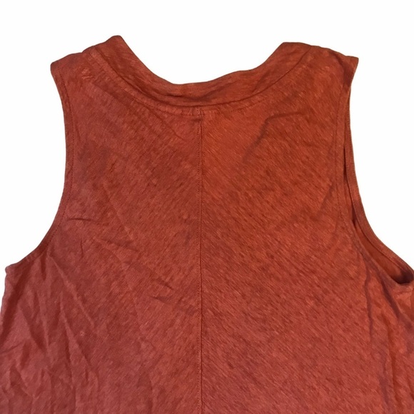 Sigrid Olsen Coral 100% Linen Sleeveless Tank Top - Picture 4 of 6